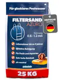 Poolomio® Filtersand für Sandfilteranlage Pool - 25 kg | Hochwertiger Quarzsand, Sandfilter, Poolfilter, Aquariensand | 0,6-1,2 mm Körnung für kristallklares Poolwasser
