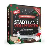 DENKRIESEN - Stadt Land Vollpfosten® – Das Kartenspiel - Christmas Edition - 'Alle Jahre Wieder.' | Geschenk | Reisespiel | 150 Kategorien | ab 8 Jahren | 3-6 Spieler | Familie | Stadt Land Fluss