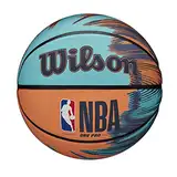 Wilson Basketball NBA Drv Pro Streak, Outdoor, 6, Blau / Orange