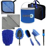 Canopus Profi Auto Reinigungsset Innenraum, Autopflege Set Außen, Autowaschset Auto Set, Auto Putz Set, Car Cleaning Kit, Car Wash Set, Car Detailing Set, Kfz Reinigungsset, Auto Waschen Set Außen