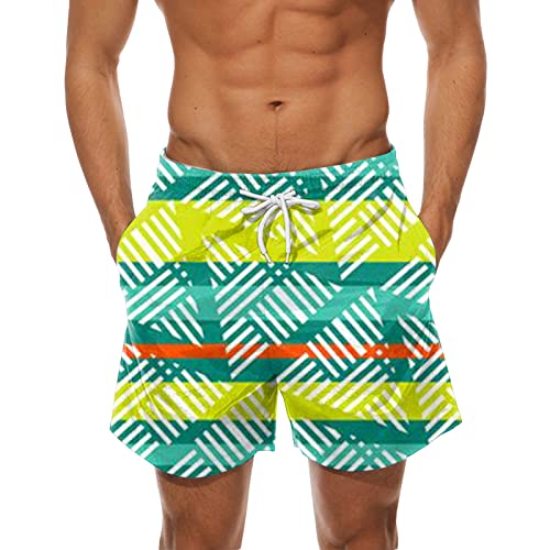 Herren Mode Lässige Kurze Hosen Bedruckte Schnürsenkel Short Seaside Holiday Board Shorts Beach Fashion Pant Badehose Herren Knapp Badeshorts Herren Badehose Strandshorts Surf-Shorts Schnelltrocknend