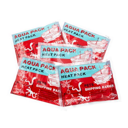 Terra Discount Aqua Pack 40 Stunden selbstgeklebend - Heat Pack für den Versand von Tieren und Pflanzen - Selbstklebende Wärmekissen (5 Stück)