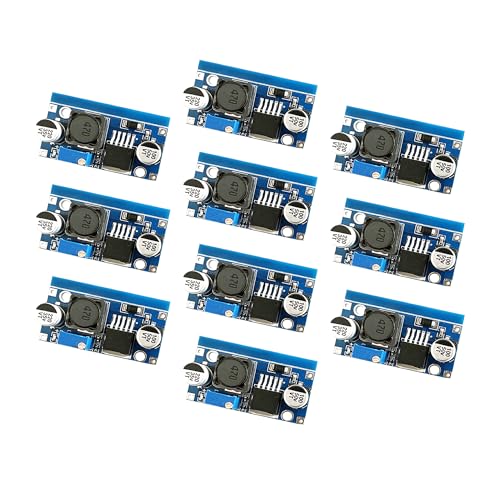 QeeFop 10 x DC-DC Buck Converter 3,2-46V bis 1,25-35V DC-DC 3A Netzteil Adapter Step Down Modul Spannungsregler Einstellbares Netzteil Abwärtsmodul