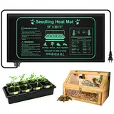 SUWITU Heizmatte Pflanzen, Wärmematte für Sämling Germination und Haustier, 21W Reptil Dragon Temperatur Heizkissen Amphibien Pet Mat Wärmer Bett Matte Sicher und Haltbar, 25 * 52cm