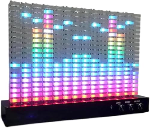Audiospektrumanalysator, Musikspektrumlicht, Acryl-Lampenpfahl mit 14 Segmentspektrum, hohe Empfindlichkeit, starker Sinn für Rhythmus, Kollision von Ton und Licht, für Auto/Party/Schlafzimmer