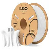 ELEGOO PLA Filament 1.75mm Weiß 1KG, 3D Drucker Filament Maßgenauigkeit +/- 0,02 mm, 1kg Pappspule (2.2lbs) Filament-3D-Druckmaterialien Passt für die meisten FDM 3D-Drucker