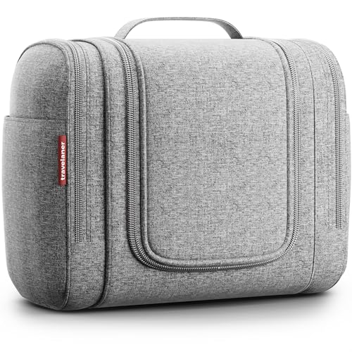 Kulturbeutel XXL [Design 2025] zum Aufhängen für Damen, Herren & Kinder [9 Liter Stauraum], 3-in-1 Kulturtasche, Kosmetikkoffer, Kosmetiktasche für Männer & Frauen, Reise Waschtasche, Waschbeutel