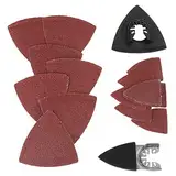 82 Stück Schleifset Schleifpapier Nass und Trocken Wasserdichte Schleifpapier Körnung oszillierend Multi Tool Sand Pad