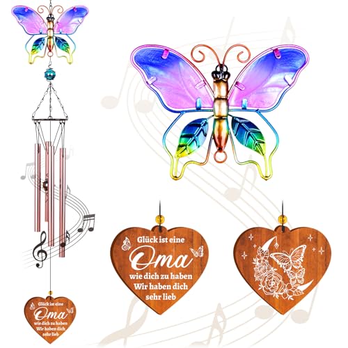 Oma Geschenk, Muttertagsgeschenk für Oma Geburtstag - Windspiel, Beste Oma Geschenke, Geburtstagsgeschenk für Oma, Oma Geschenke zum Geburtstag, Geschenk für Oma von Enkel, Uroma Geschenke