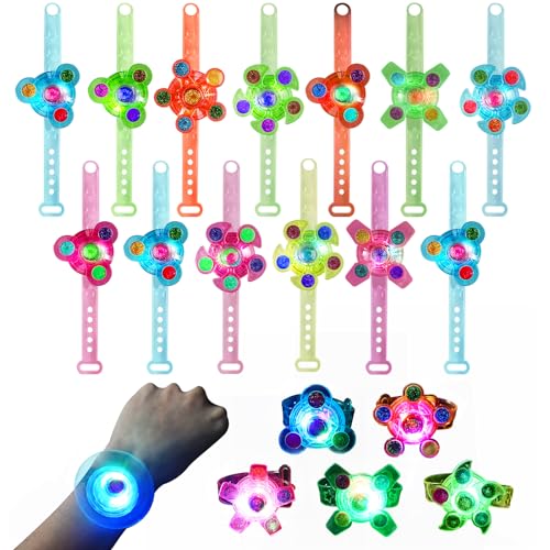 GOLDGE 13Pcs LED Fingerlichter Fingerring Leuchtspielzeug Kindergebutrstag Leuchtend LED Bunt Fingerlichter Ringe für Finger Mitgebsel Kindergeburtstag Gastgeschenke