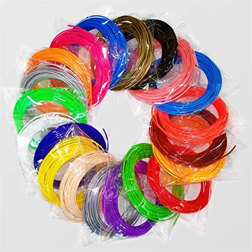 FAN-MING-N-3D, Filament für 3D-Drucker, 1,75 mm, 20 Farben 10color 5m Total 50m