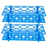 TOKIDNY 2st Gestell Für Zentrifugenröhrchen Großer Reagenzglashalter Regal Für Reagenzgläser Zentrifugengestell Pvc-rack Laborgerät Zentrifugenhalter Reagenzglasständer Plastik Blue