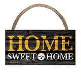 Wincraft NFL Schild aus Holz Pittsburgh Steelers Holzschild Wood Home Sweet Home