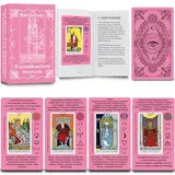 Smoostart Rosa Tarotkarten Deutsch Mit Bedeutungen, Holografische Tarotkarten Für Anfänger Mit Leitfaden, Schlüsselwörter, Element, Planet, Chakra, Ja Oder Nein, Musikalische Tonhöhe, Numerologie