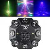 Bewegliches Kopflicht, 150 W RGBW 4-in-1-LED-DJ-Bühnenlichter, DJ-Lichter mit unendlicher Rotation und aktiviertem Ton für Hochzeits-DJ-Partys und Live-House