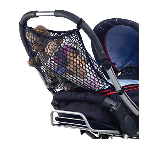 Reer 74877 Einkaufsnetz für Kinderwagen, schwarz