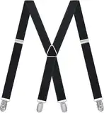 SWKJ Hosenträger Herren, X-Form, mit starken Metall-Clips, robuste Hosenträger, Einstellbar und Elastische Einheitsgröße für Damen und Herren