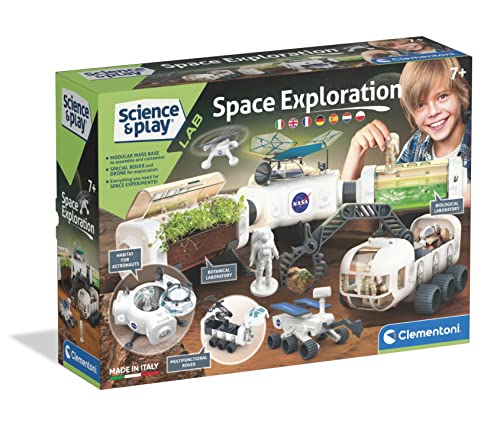 Clementoni-19312-Science&Play-NASA Space Exploration-Experimente Kinder 7 Jahren(Italienisch, Englisch, Französisch, Deutsch, Spanisch, Niederländisch, Polnisch) Amazon Exclusive