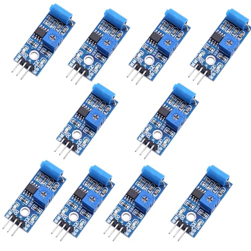 10pcs SW-420 Vibration Schüttel Erschütterung Sensor Modul kompatibel mit Arduino NC-Typ Vibrationssensor-Modul Vibrationsschalter