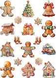 Gingerbread Christmas Rice Paper, 11.5 x 16 inch - Decoupage Scrapbooking Cards Crafts