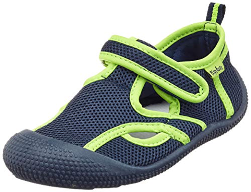 Playshoes Unisex Kinder Aquaschuhe Aqua Schuhe, Marine Grün Uv Schutz, 22/23 EU