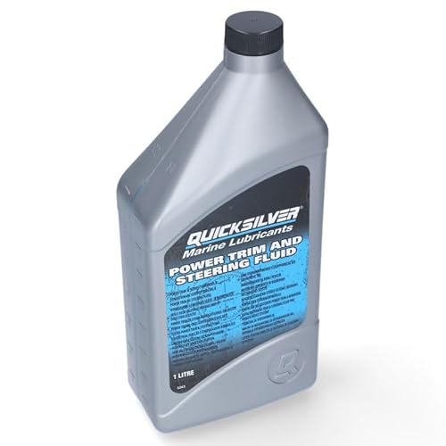 Quicksilver Power Trim & Steering Fluid 946 ml | Hydrauliköl für Power-Trim und Servolenkung | für Bootsmotoren Mercruiser Mercury Mariner Force