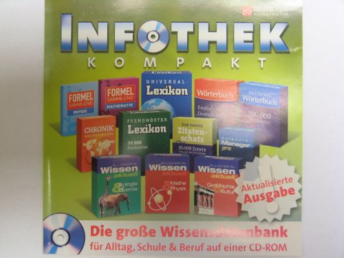 InfoThek Schule, 1 CD-ROM Kompaktes Wissen für alle Jahrgangsstufen und Schulformen. Enth.: 12 Lexika. Für Windows 95/98/ME/XP