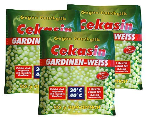 12 x Fay Gardinen-Weiss Konzentrat 125g, Aufheller, Waschpulver, Waschmittel