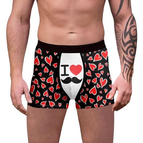 WKAYsIV Coole Boxershorts lustig sitzende Boxershorts mit mittlerer Taille Unterwäsche Jungen (White, XXL)