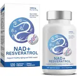 NAD+ Resveratrol Boosting Supplement, 1000MG Nad Supplement überlegene Alternative, Hohe Absorption, Effizienter für Vitalität & Gesundheit