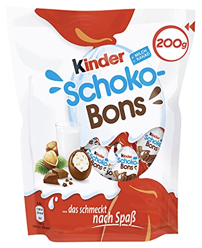 kinder Schoko-Bons – Cremige kinder Schoko-Bons mit Milchcreme und zarter Vollmilchschokolade – 1 Packung à 200 g