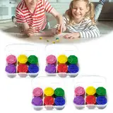 Erik Hilde Gonggi Korean Game,4 Sets Gonggi Stones Koreanisches traditionelles Jack-Spiel, Gonggi traditionelles Koreanisches Spiel mit Spielsteinen, Gonggi-Jack-Steine