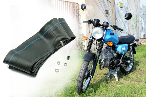 Schlauch 2.75x18 Zoll, 3.00x18 Zoll, 90/90 x 18 Zoll, TR4 Autoventil gerade, für MZ ES125 ES150 ETS125 ETS150 ETS250 TS125 TS150 TS250 ETZ125 - ETZ300 Vee Rubber