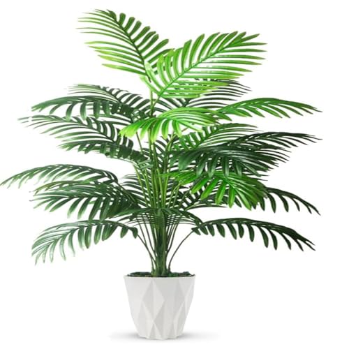 Künstliche Pflanzen,Palme Künstlich im Topf Künstliche Blattpflanze Pflanze Monstera Seidenblumen Pflanzen Dekopflanze Grünpflanze Seidenpflanze Zimmerpflanze Kunstblume Deko Büropflanze 75cm (B)