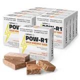 ration1 Energieriegel, lange haltbar, Riegel für Survival Kit, Snack beim Radfahren, Wandern, 20 Jahre haltbare Notnahrung vegan & laktosefrei, POW-R1® High Energy Bar 10er Pack, 10x 250g Energy Bars