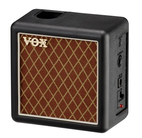 VOX amPlug2 Mini Cabinet, Lautsprecherbox für VOX amPlug2 Kopfhörerverstärker, Verstärker-Lautsprecher für E-Gitarre und Bass, Schwarz
