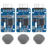 APKLVSR Real Time Clock RTC Modul kompatibel mit I2C Echtzeituhr,Precision Real Time Clock Module,Uhrmodul IIC RTC-Modul für Arduino und RPi mit Batterie(3 Stück)