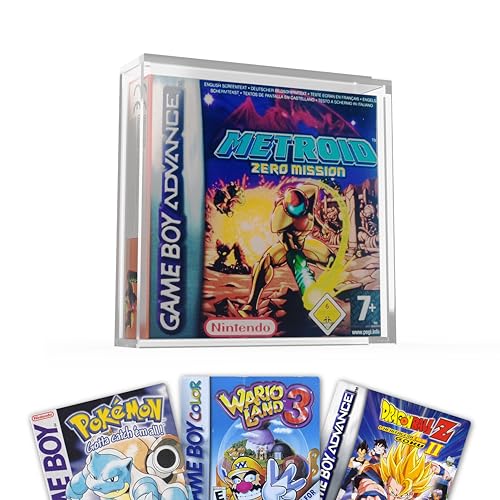 GoatWard Acryl Game Boy Advance Game Case - Klarer Acrylkoffer für GBA Videospiele - staubdicht und sicher für Videospielsammler (1 Einheiten)