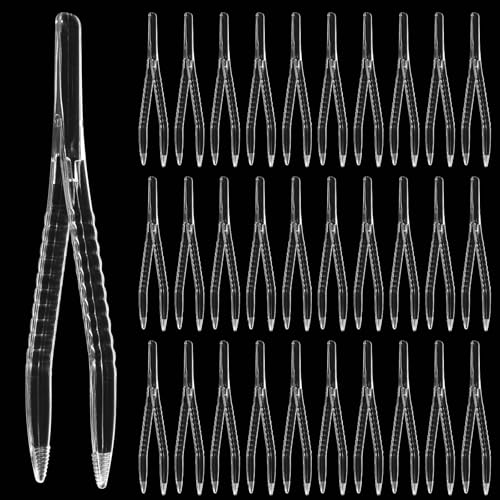 Zeckenzange, 50 Pcs Zeckenpinzette,Splitterpinzette,Zeckenzange für Hund & Katze,Pinzette Medizinisch,Steril Glasklar,123mm,Präzise & Hygienische Pinzette,Hygiene,Medizinische Anwendungen