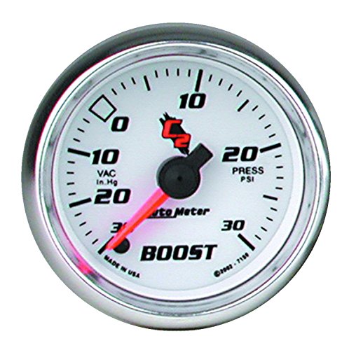 Auto Meter 7159 C2 Full Sweep Electric Boost/Vacuum Gauge,5,9 cm.