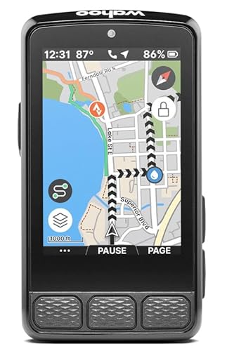 Wahoo Fitness ELEMNT ROAM V3 GPS Fahrradcomputer, Schwarz