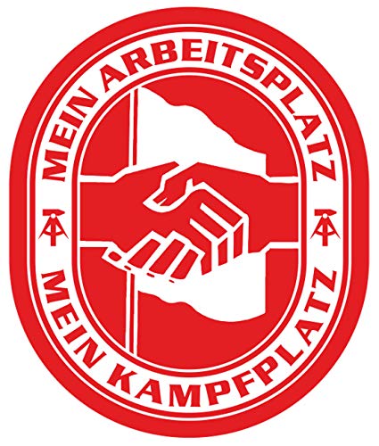 wetterfester Aufkleber Mein Arbeitsplatz, Mein Kampfplatz