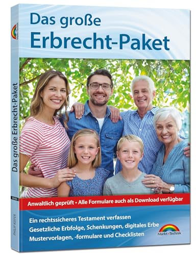 Das große Erbrecht Paket: - Erben und Vererben, aber richtig. Erbfolge - Testament - Steuern. komplett in Farbe