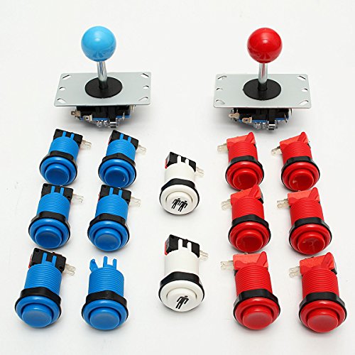 C-FUNN Arcade DIY Set Kit Video Spiele Zwei Joystick Zwölf Happ Push-Buttons Zwei Start-Taste