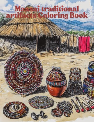 Maasai traditional artifacts Coloring Book