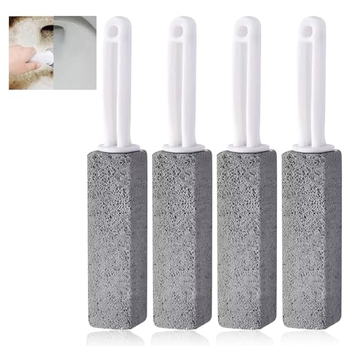 YIUWOD 4 Packung Bimsstein Toilette - Pumice Stone - Bimsstein FüR Keramik - FüR WasserhäHne, Saubere Toiletten, Waschbecken, Badewannen, OfenglastüRen, Grills, Stahl，Dauerhaft