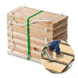 Gartenpirat Rollweg aus Lärchenholz 35x250 cm Flexibler Gartenweg für Terrasse