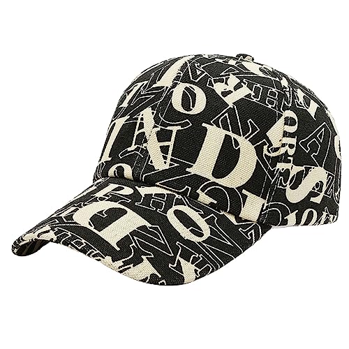 Männer Hüte Schwarz einfarbige Outdoor-Sonnenhut, lässige Trendkappe, Baseballkappe Kinder Caps Jungen 49 (Black, One Size)