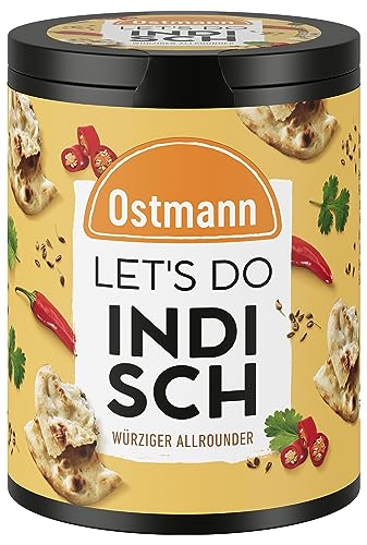 Ostmann Gewürze - Let's Do Indisch | Indische Gewürzzubereitung für Currys, Tofu oder Dhal | Würziger Allrounder mit Koriander und Kurkuma | 70 g in recyclebarer Metalldose