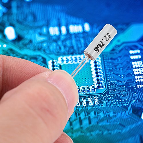 Kristalloszillator, Quarz Kristalloszillator 50 Stück 10Wert 32.768KHz -24MHz DIY Quarzkristalloszillator Sortiertes Kit-Set
